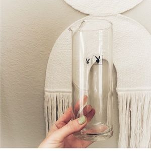 Playboy Club Glass Martini Cocktail Pitcher Decanter Carafe